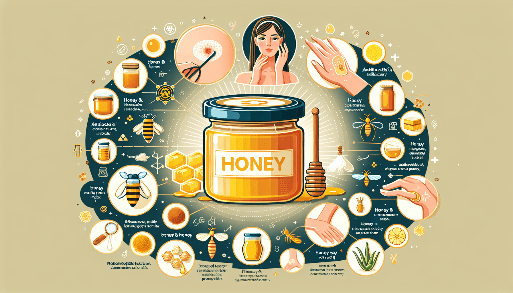 2 how does honey contribute to wound healing and skin health 1
