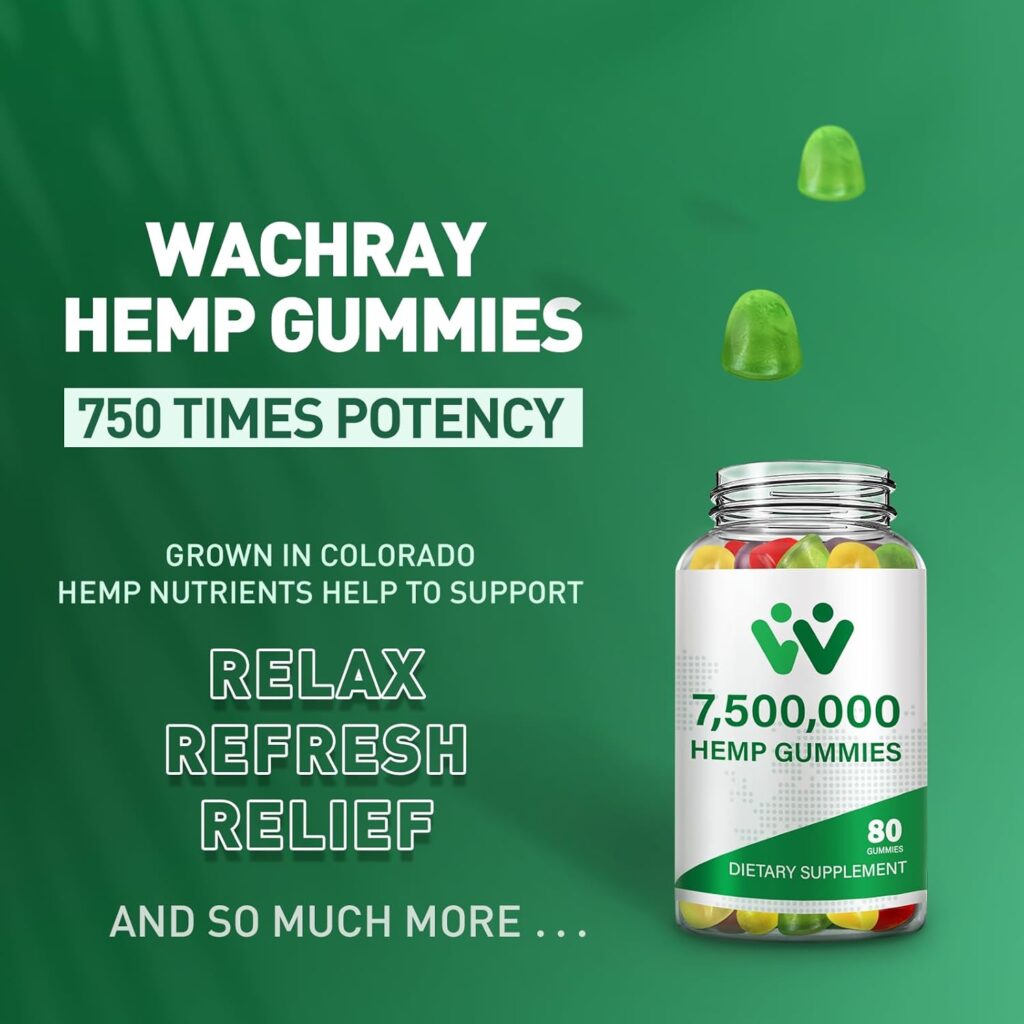 3 Packs Organic Hemp Gummies 7,500,000 High Strength - High Potency Hemp Oil Infused Gummies - Natural Hemp Candy Supplements - 240 Gummies