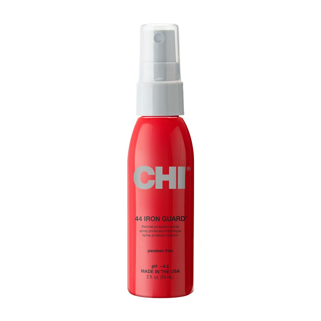 CHI 44 Iron Guard Thermal Protection Spray, Nourishing Formula Helps Resist Heat Damage to Hair Tame Frizz, 2 Oz