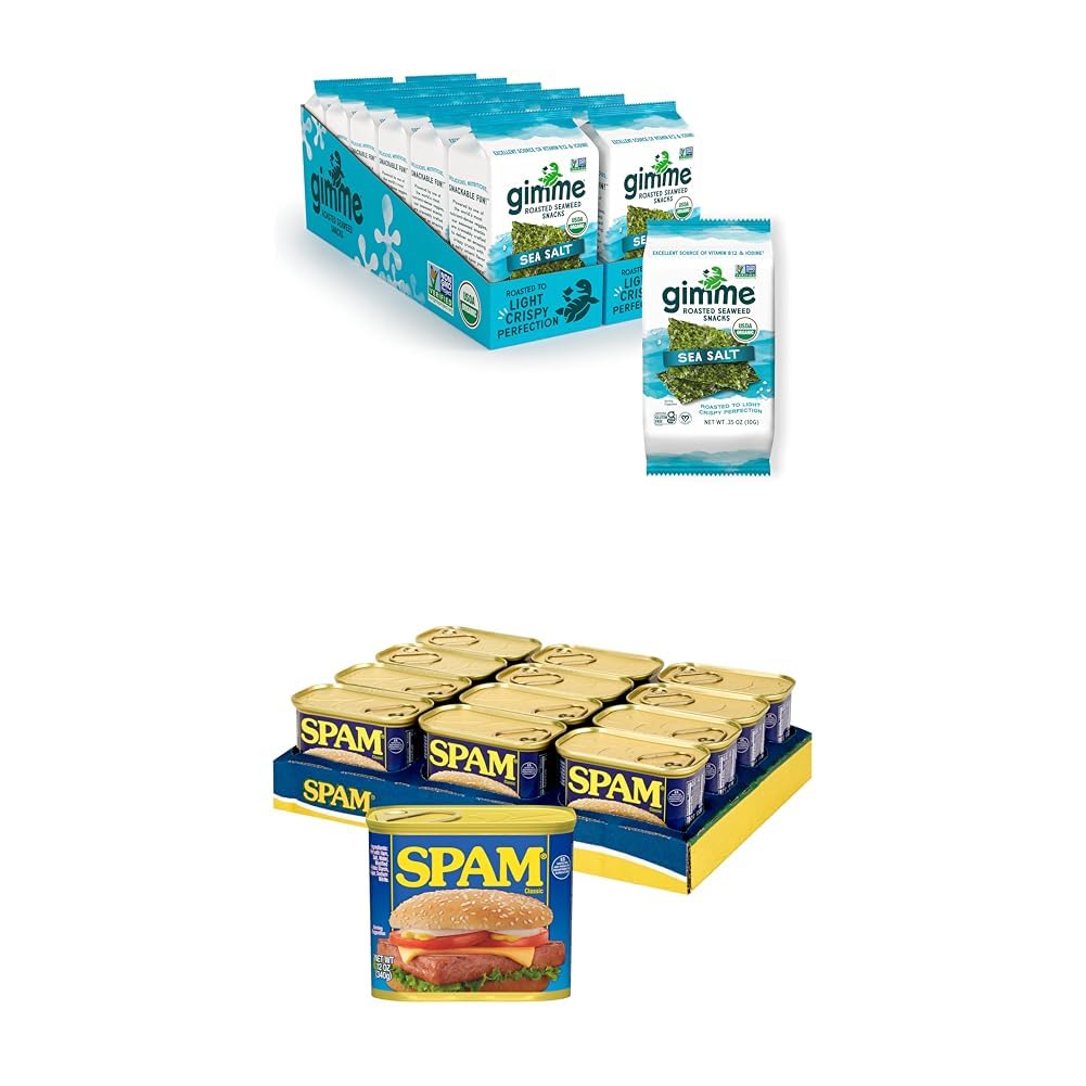 gimMe Seaweed Sea Salt Seaweed and SPAM Classic Bundle