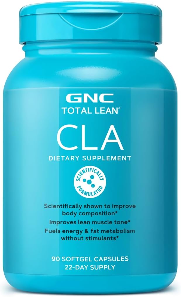 gnc total lean cla improves body composition lean muscle tone fuels fat metabolism energy without stimulants gluten free