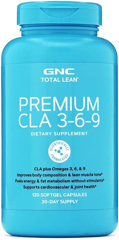 gnc total lean premium cla 3 6 9 improves body composition muscle tone fuels energy without stimulants supports cardiova