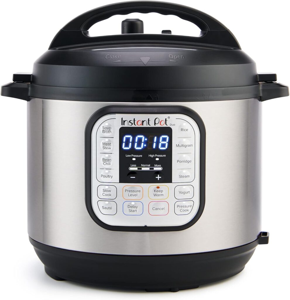 Instant Pot Duo 7-in-1 Mini Electric Pressure Cooker, Slow Rice Cooker, Steamer, Sauté, Yogurt Maker, Warmer Sterilizer, Includes Free App with over 1900 Recipes, Stainless Steel, 3 Quart