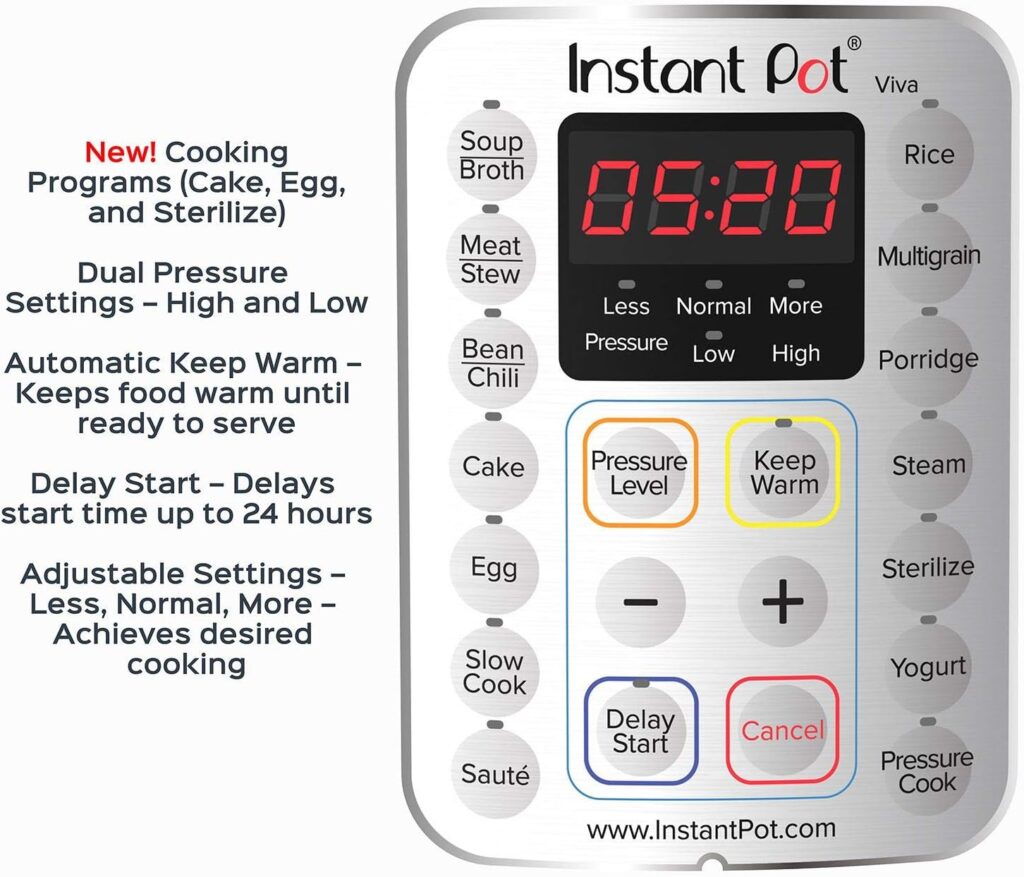 Instant Pot Duo Plus 9-in-1 Electric Pressure Cooker, Slow Cooker, Rice Cooker, Steamer, Sauté, Yogurt Maker, Warmer Sterilizer, Includes App With Over 800 Recipes, Stainless Steel, 8 Quart