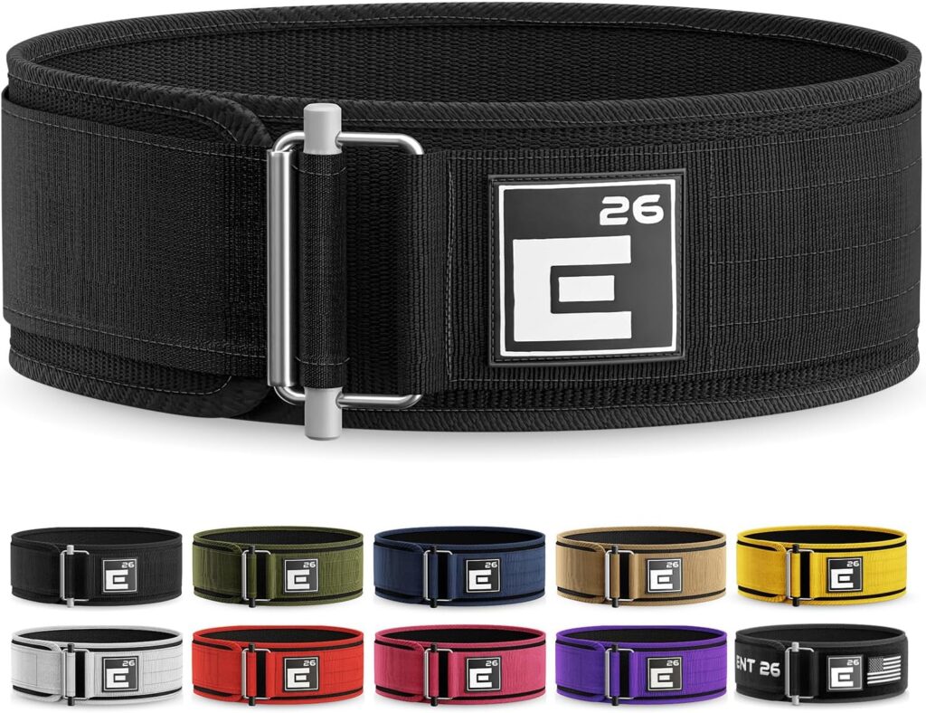 Self-Locking Weight Lifting Belt - Premium Weightlifting Belt for Serious Functional Fitness, Weight Lifting, and Olympic Lifting Athletes - Lifting Support for Men and Women - Deadlift Training Belt