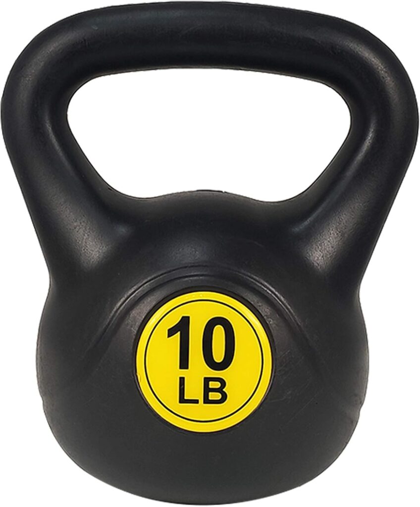 Signature Fitness ​Wide Grip Kettlebell Exercise Fitness Weight Set, Set of 3 or Set of 4 Kettlebells