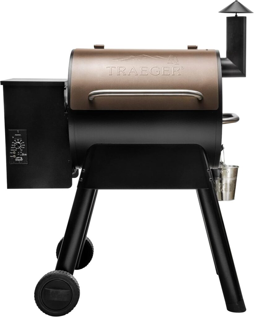 Traeger Grills Pro 22 Electric Wood Pellet Grill and Smoker, Bronze