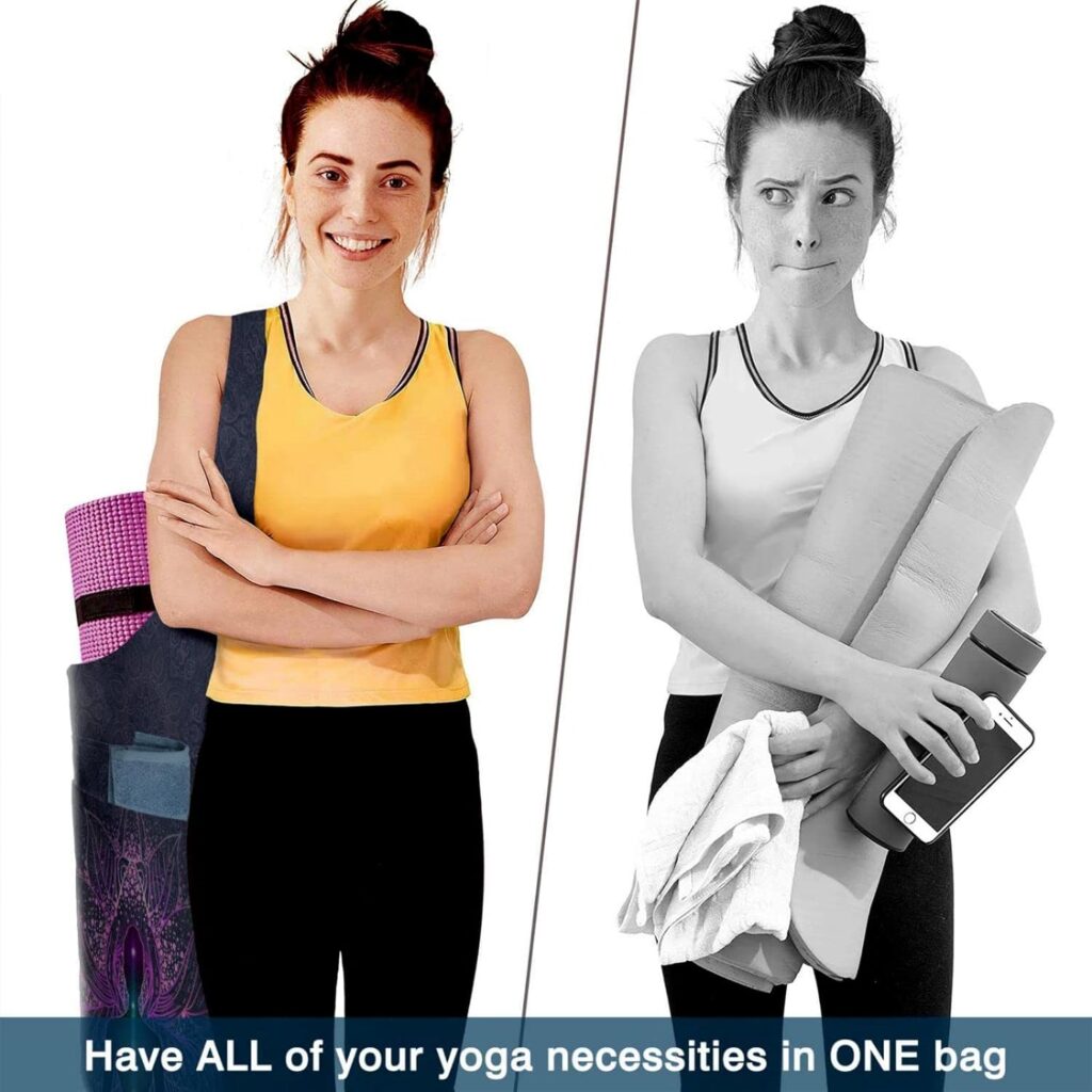 YushufuBoho Yoga Mat Bags - Yoga Bags and Carriers Fits All Your Stuff - Yoga Accessories for Women - Yoga Gifts for Women and Yoga Lover